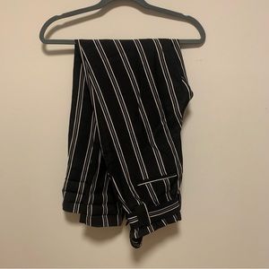 Tie front high rise dress pants